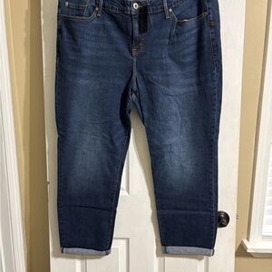 torrid Dark Wash Cropped Ankle Jeans